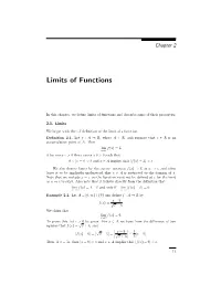 Limits of Functions