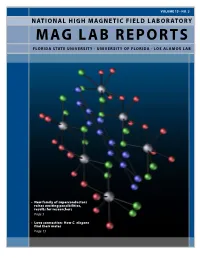 Mag Lab Reports, Volume 15, Issue 3