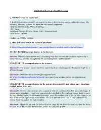 MEDENT Video Visit's Troubleshooting Q. What Browsers