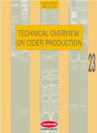 Technical Overview on Cider Production 23 23