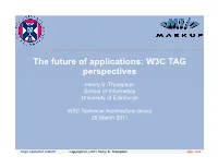 W3C TAG Perspectives