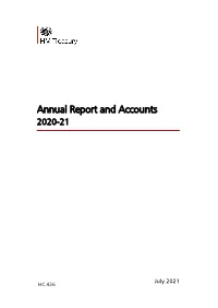 Annual Report and Accounts 2020-21