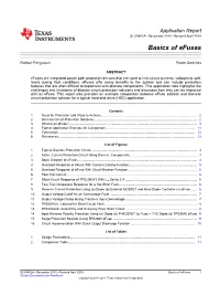 Basics of Efuses