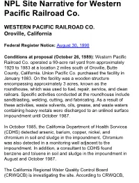 Npl Site Narrative (Initial Title)