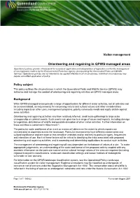 Operational Policy