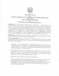 SGI Amendment No. 10 to Contract