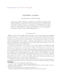 DESCRIBING AMOEBAS 1. Introduction