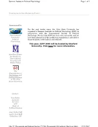 Page 1 of 3 Summer Insitute in Political Psychology 12/25/2007 File