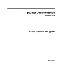 Py2app Documentation Release 0.26