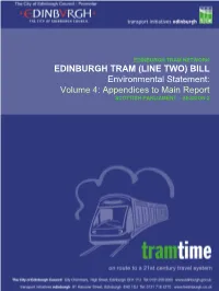 Volume 4: Appendices to Main Report SCOTTISH PARLIAMENT – SESSION 2