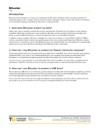 Bitlocker Introduction