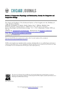 Insights Into the Evolution of Lungs and Swim Bladders Author(S): Christopher B