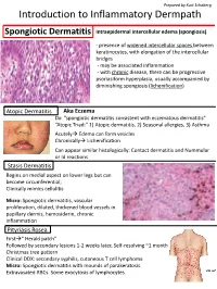 Introduction to Inflammatory Dermpath