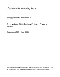 Malolos-Clark Railway Project – Tranche 1 Volume I