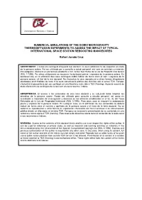 Numerical Simulations of the DCMIX Microgravity Thermodiffusion Experiments to Asses the Impact of Typical International Space S