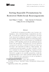 Sorting Separable Permutations by Restricted Multi-Break Rearrangements