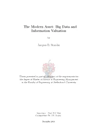 The Modern Asset: Big Data and Information Valuation