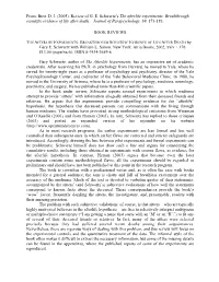 (2005). Review of GE Schwartz's the Afterlife Experiments