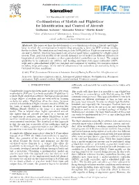 Co-Simulation of Matlab and Flightgear for Identification And