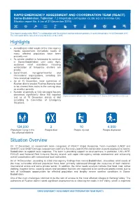 Highlights Situation Overview