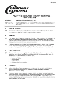 Policy and Resources Scrutiny Committee – 10Th April 2018