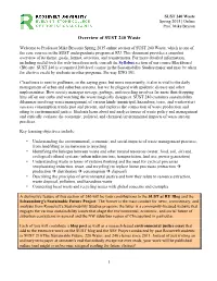 Overview of SUST 240 Waste