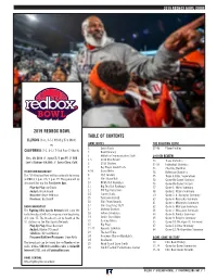 2019 REDBOX BOWL TABLE of CONTENTS ILLINOIS (6-6, 4-5 / 4Th Big Ten West) Vs
