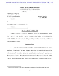 Case 1:16-Cv-21181-UU Document 1 Entered on FLSD Docket 04/01/2016 Page 1 of 51