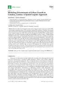 Modeling Determinants of Urban Growth in Conakry, Guinea: a Spatial Logistic Approach