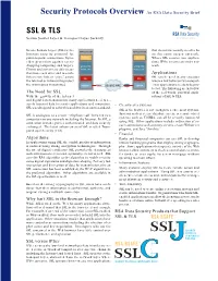 Security Protocols Overview an RSA Data Security Brief SSL &