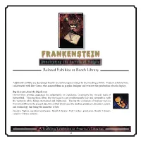 Frankenstein Exhibit Program