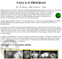 Nasa X-15 Program
