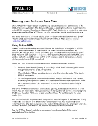 Booting Software from Flash