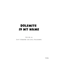 Dolemite Is My Name
