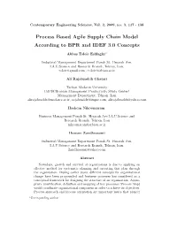 Process Based Agile Supply Chain Model According to BPR and IDEF 3.0 Concepts