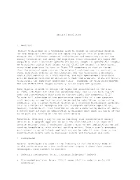 Binary Translation 1 Abstract Binary Translation Is a Technique Used To