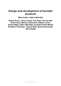 Design and Development of Touristic Products