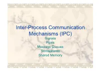 Inter-Process Communication Mechanisms (IPC)