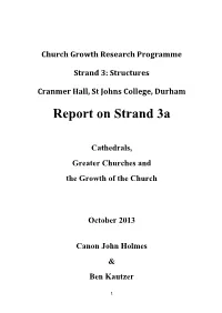Report on Strand 3A