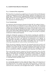 T2. COMPETITION PROJECT PROGRAM T.2.1 / Context of The