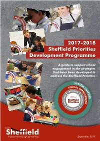 2017-2018 Sheffield Priorities Development Programme