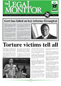 Govt Has Failed on Key Reforms-Tsvangirai