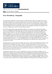 Isaac Rosenberg - Biography