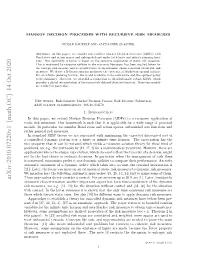 Markov Decision Processes with Recursive Risk Measures 3