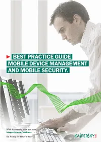 MDM Security Best Practice Guide | Kaspersky