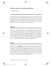Nationalism and Separatism