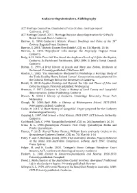 Rediscovering Ginninderra. a Bibliography