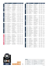 2021 Schedule P1