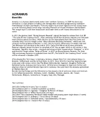 ACRANIUS Band Bio