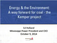 Energy & the Environment: a Way Forward for Coal